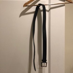 Black leather belt